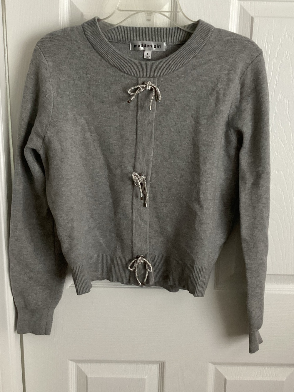 madden rope bow sweater